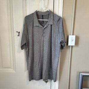 Lululemon Men's Gray Polo Shirt
